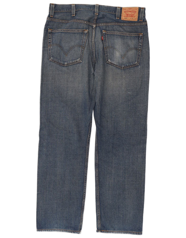 Levi's Mens 505 Regular Fit Straight Jeans W38 L32 Μπλε βαμβακερό