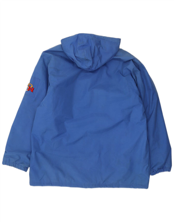 Ανδρικό μπουφάν Reebok με κουκούλα Loose Fit Windbreaker UK 38 Medium Blue Polyamide