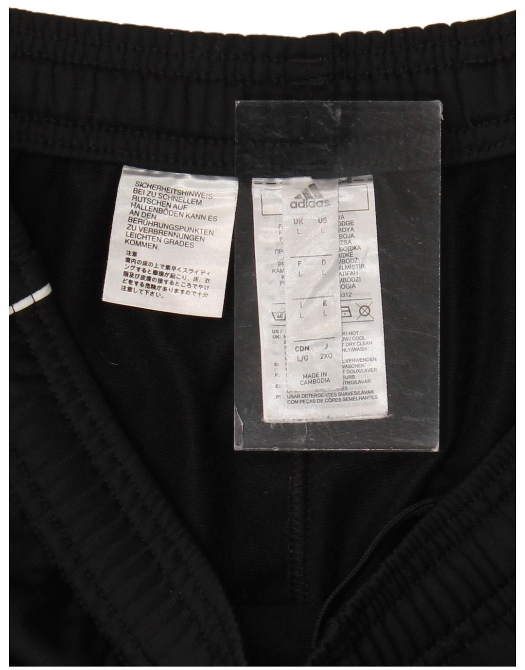 Ανδρική φόρμα ADIDAS Παντελόνι Joggers Μεγάλο Μαύρο Πολυεστέρα