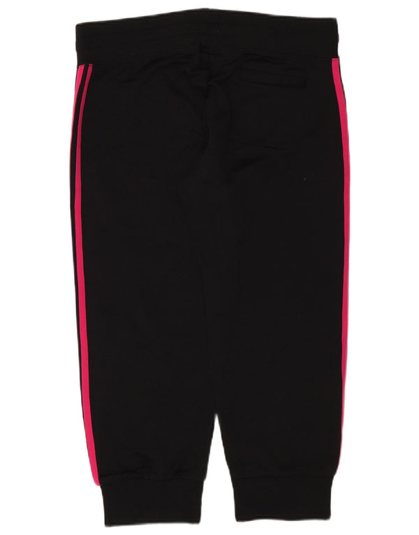 ADIDAS Womens Graphic Tracksuit Trousers Joggers UK 12 Medium  Black