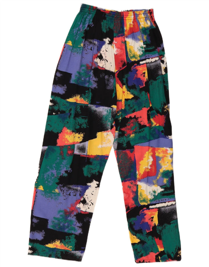 Vintage Γυναικείο Loose Fit Casual Παντελόνι W30 L27 Πολύχρωμο Patchwork