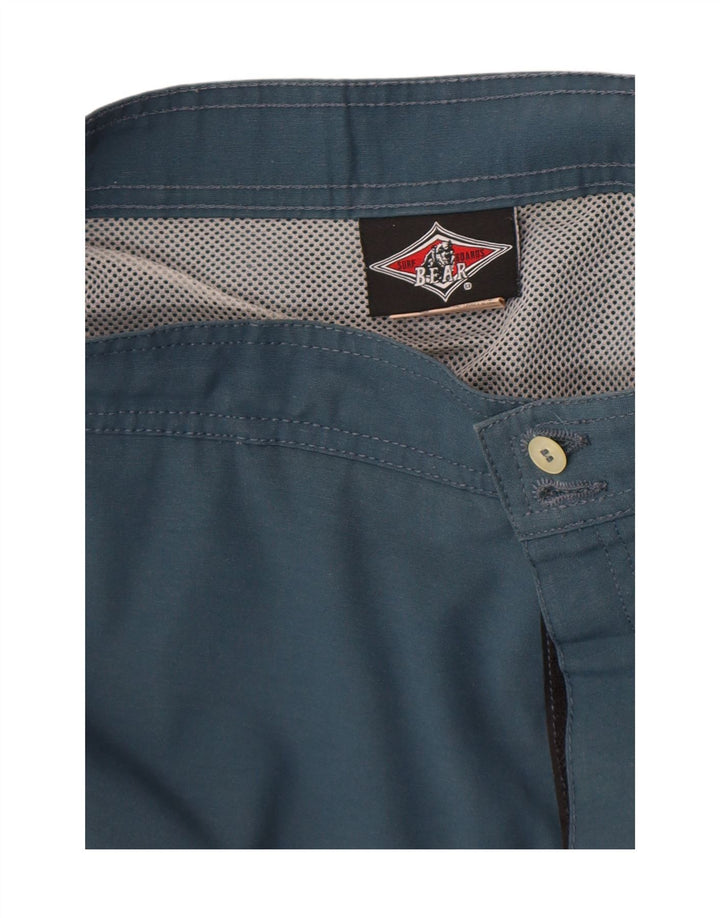 Bear Ανδρικό σορτς κολύμβησης μεσαίου μπλε ναυτικού χρώματος πολυεστέρας