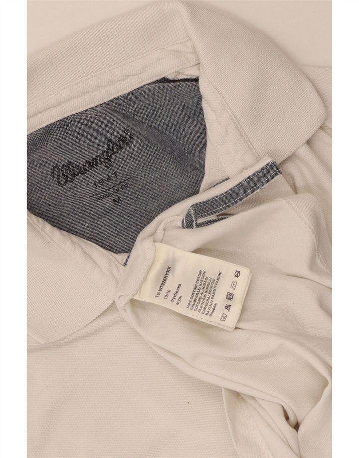 WRANGLER Ανδρικό πουκάμισο πόλο με κανονική εφαρμογή, μεσαίο λευκό βαμβακερό