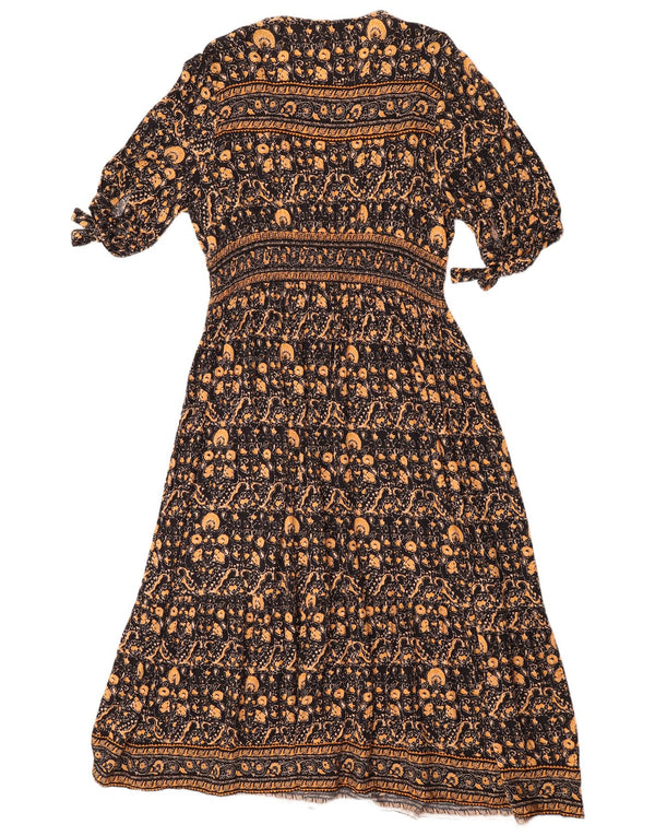 Γυναικείο μάξι φόρεμα Monsoon UK 16 Μεγάλη πολύχρωμη φλοράλ βισκόζη