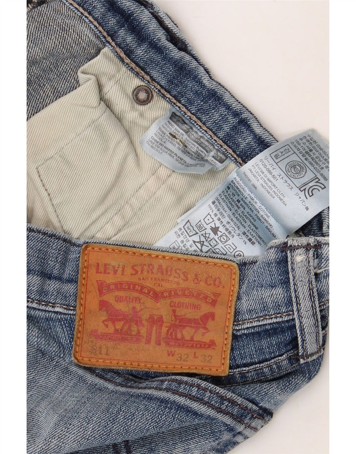 LEVI'S Ανδρικό 511 Slim Jeans W32 L32 Μπλε Βαμβακερό