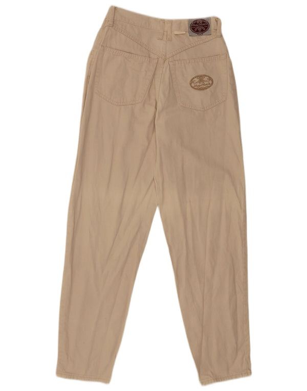 Lucky Star Γυναικείο κωνικό casual παντελόνι IT 38 XS W24 L30 Μπεζ βαμβακερό