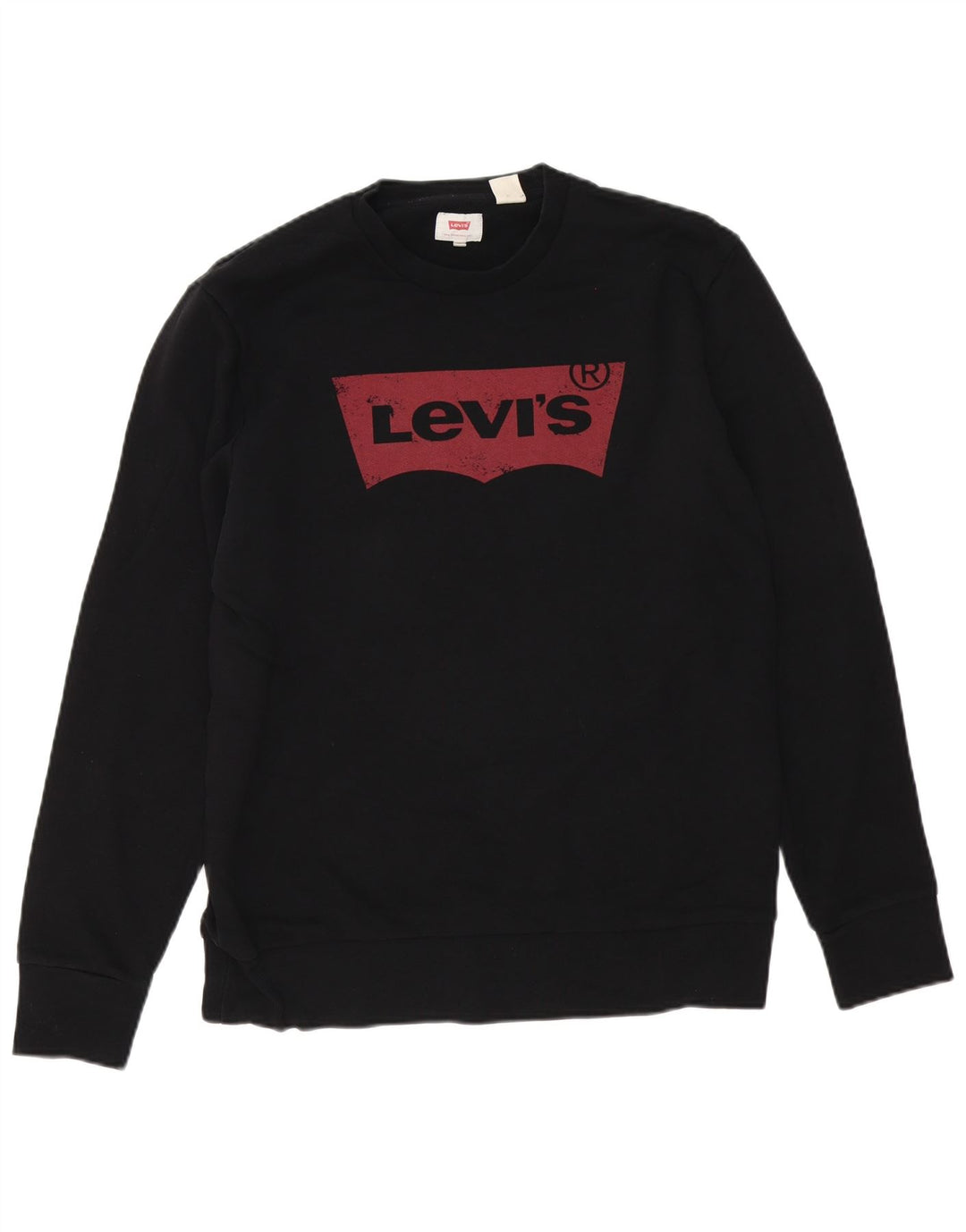 Ανδρικό γραφικό φούτερ Levi's, μεσαίο μαύρο βαμβακερό
