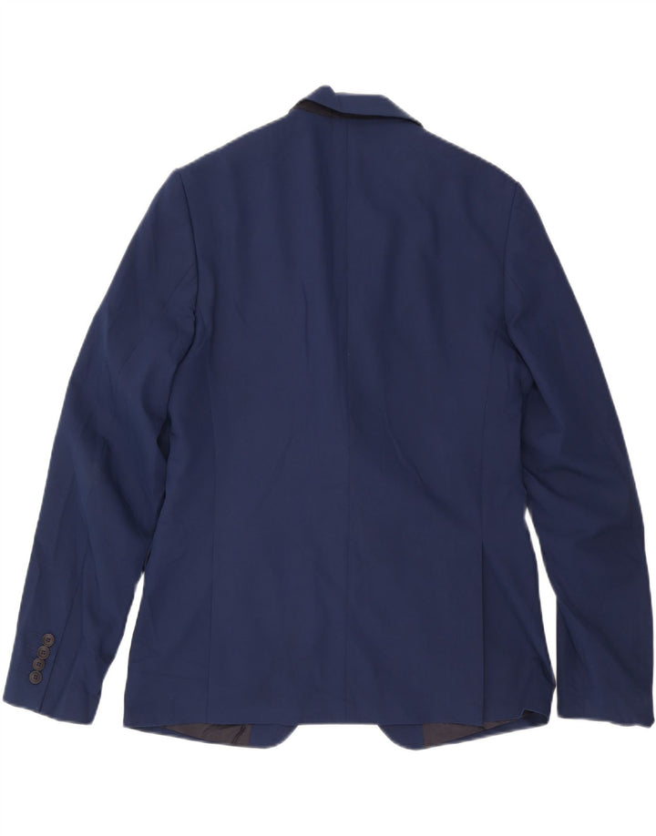 Zara Ανδρικό μπλέιζερ με 2 κουμπιά μπουφάν EU 50 Medium Navy Blue Polyester