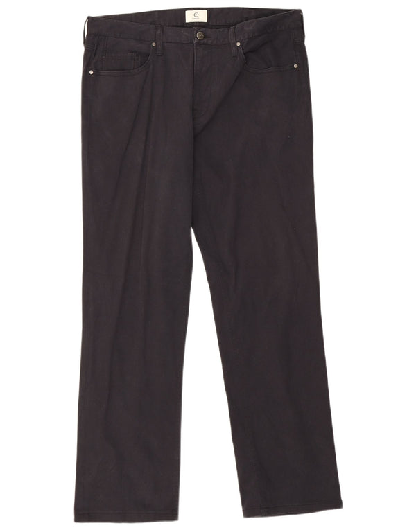 Ανδρικό ίσιο casual παντελόνι Cerruti 1881 W36 L31 Navy Blue Cotton