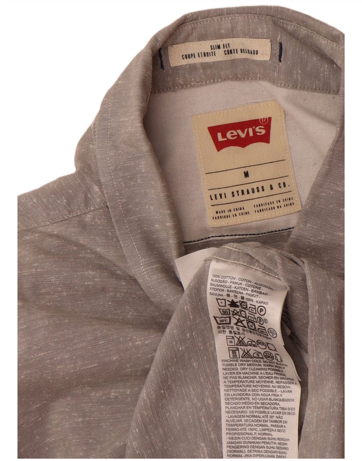 Ανδρικό πουκάμισο Levi's Slim Fit Βαμβακερό μεσαίο γκρι