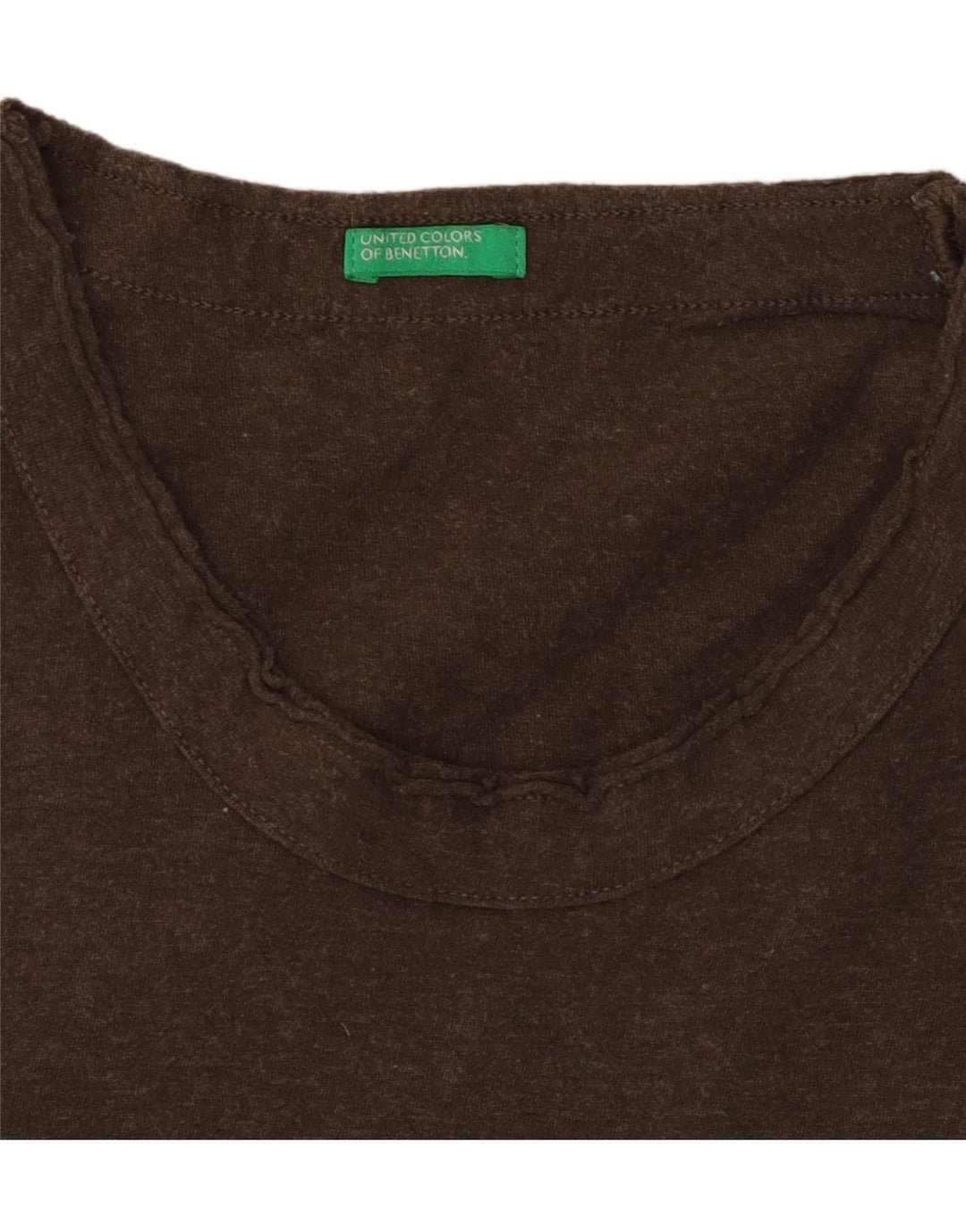 BENETTON Ανδρικό T-Shirt Top Μεσαίο Καφέ