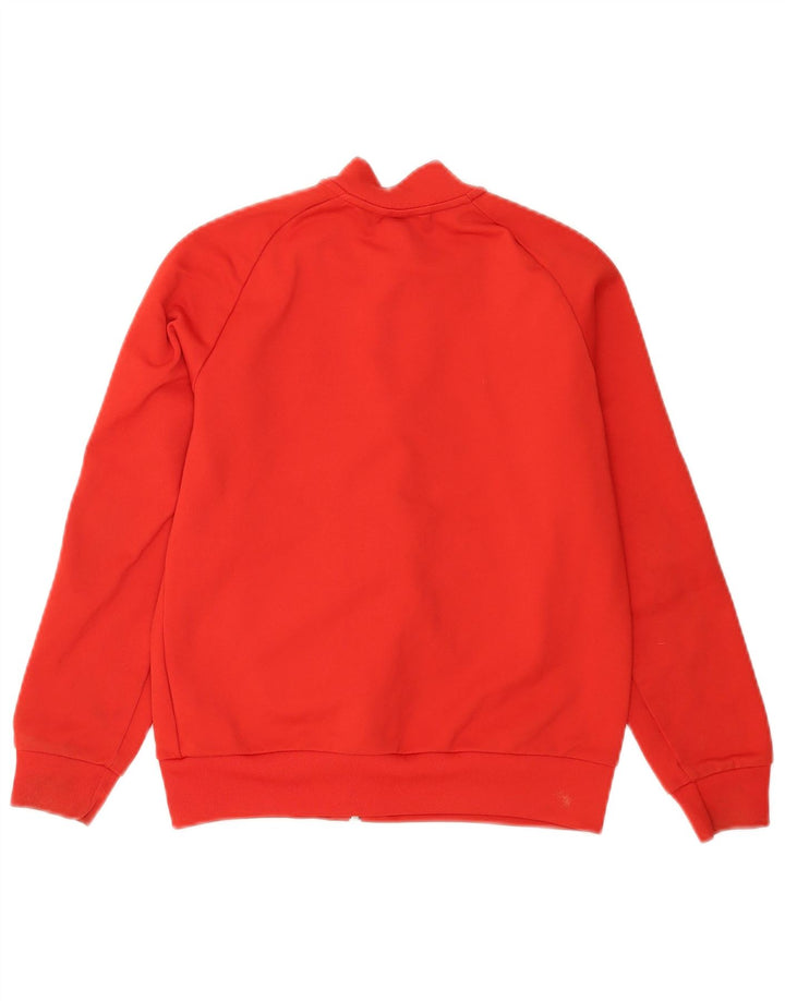 Adidas Boys Tracksuit Top Jacket 11-12 Years Red Polyester