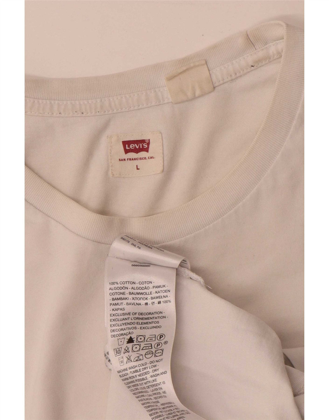 Ανδρικό γραφικό T-Shirt Levi's Top Large White