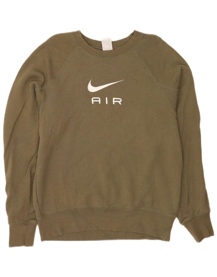 Ανδρικό γραφικό φούτερ Nike Jumper με μεγάλο χακί βαμβακερό