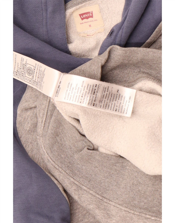 Levi's Mens Graphic Relaxed Fit Jumper Medium Grey Colourblock