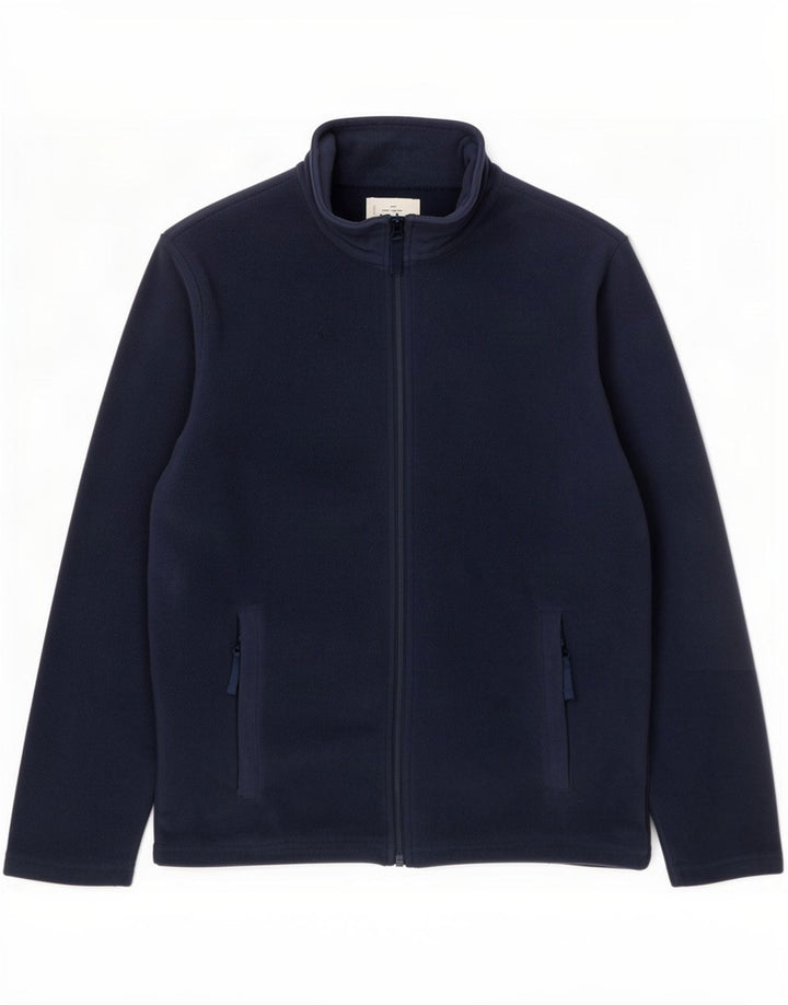 Mountain Warehouse Mens Fleece Jacket UK 36 Small Navy Blue Polyester