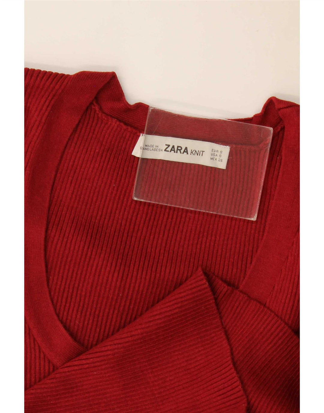 Zara Γυναικεία Μπλούζα Τοπ UK 8 Small Burgundy