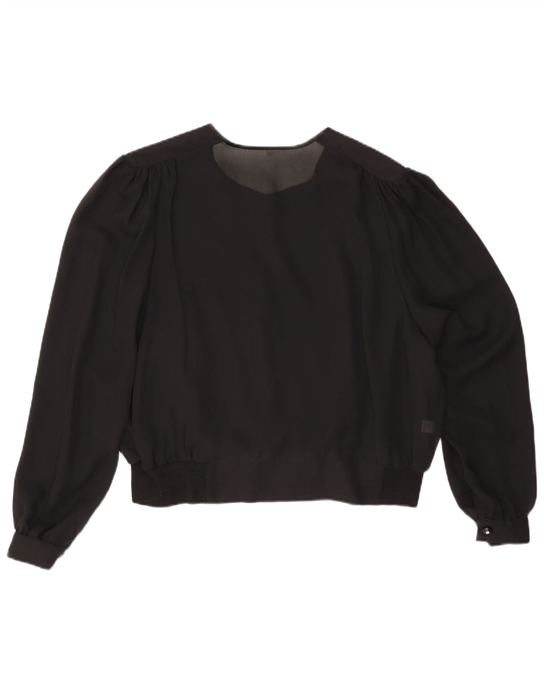 Γυναικείο πουκάμισο VINTAGE Μπλούζα IT 50 XL Μαύρη βισκόζη