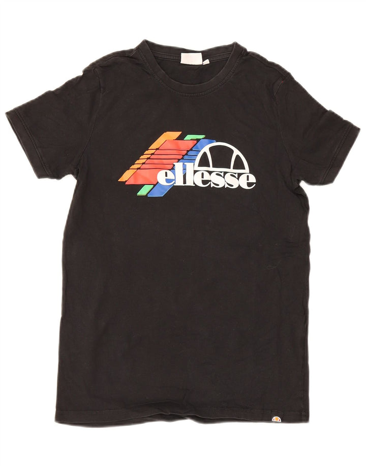 Ellesse Boys Graphic T-Shirt Top 13-14 Years Μαύρο