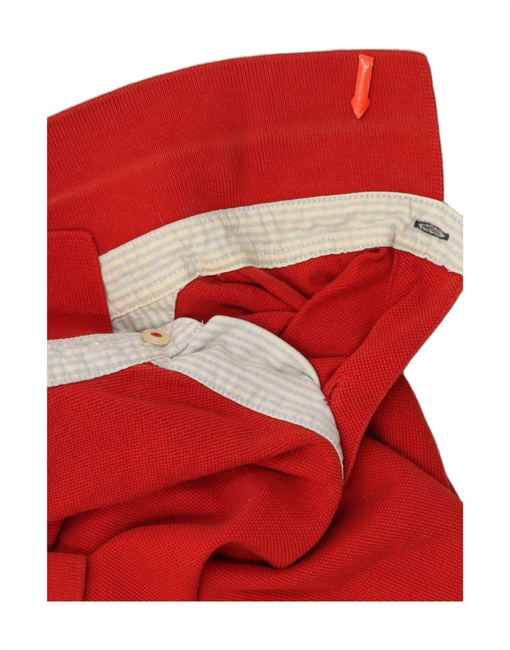 TOMMY HILFIGER Mens Polo Shirt Medium Red Cotton Vintage Tommy Hilfiger and Second-Hand Tommy Hilfiger from Messina Hembry 