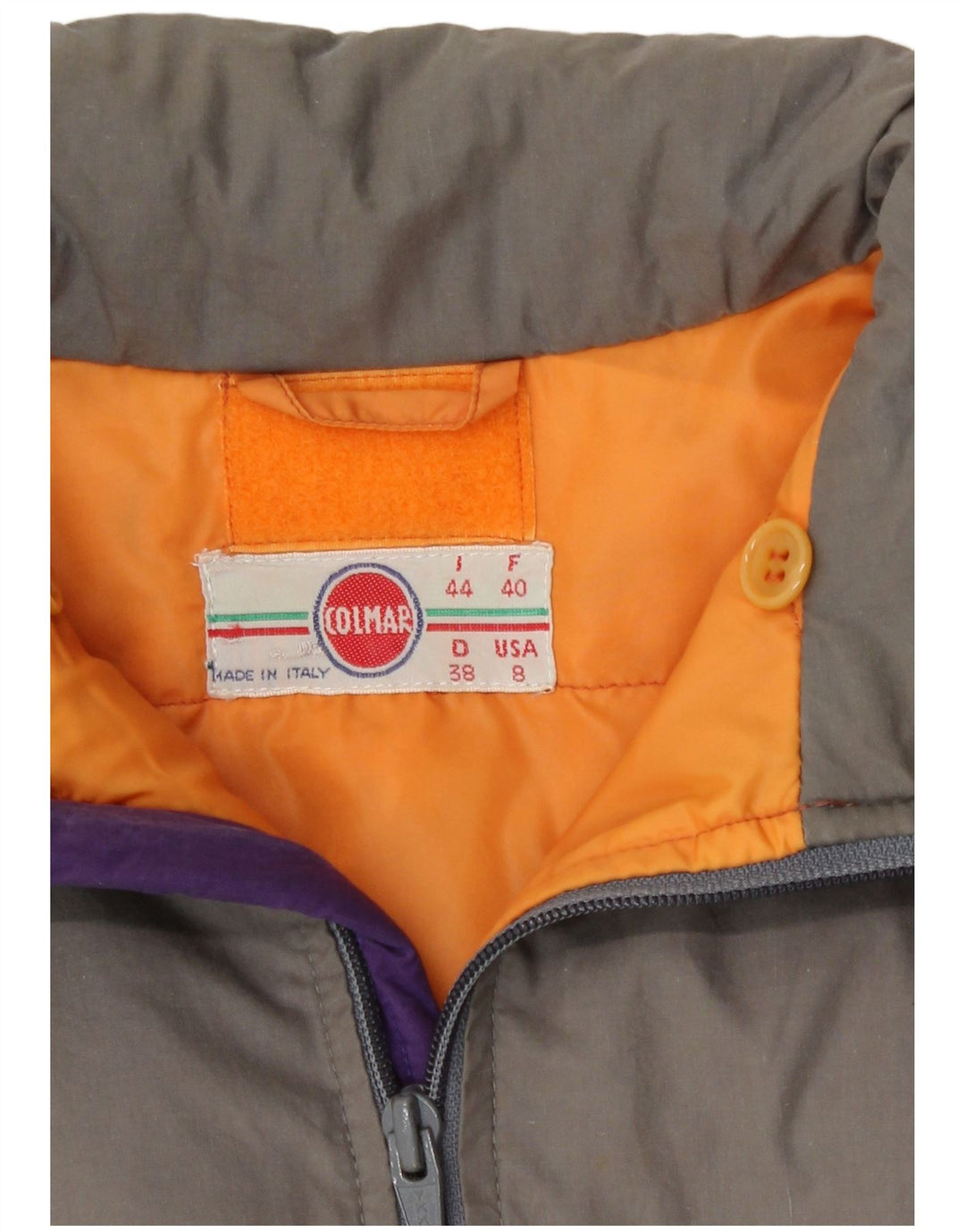 Colmar Γυναικείο Μπουφάν σκι IT 44 Medium Grey Colourblock Cotton Retro