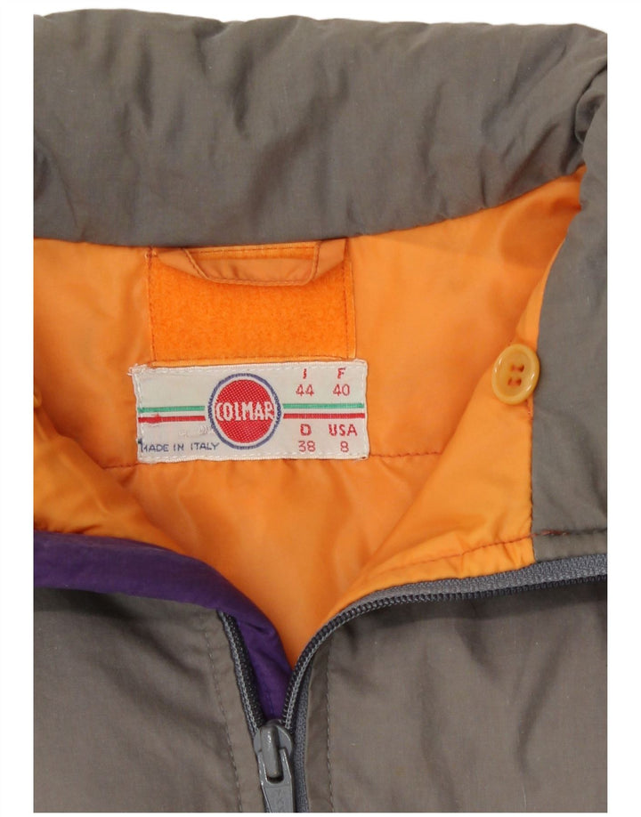 Colmar Γυναικείο Μπουφάν σκι IT 44 Medium Grey Colourblock Cotton Retro