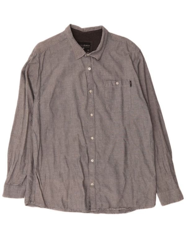 Ανδρικό πουκάμισο Billabong 2XL γκρι βαμβακερό