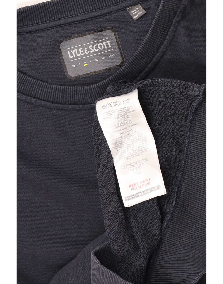 Ανδρικό φούτερ Lyle & Scott Jumper Μεσαίο μπλε βαμβακερό
