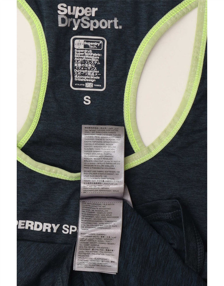 Γυναικείο γραφικό γιλέκο Superdry Top 10 Small Navy Blue Polyester