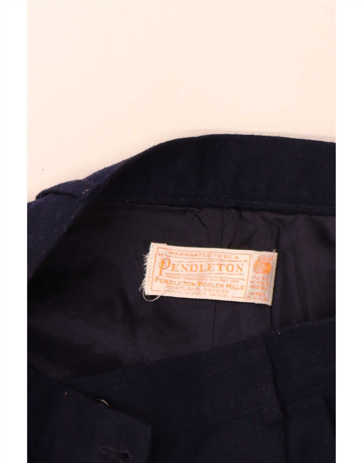 Pendleton γυναικείο παντελόνι Chino με καρφίτσα W26 L32 Μπλε παρθένο μαλλί