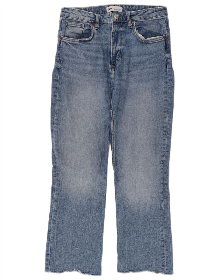 Zara Γυναικείο Cropped Jeans EU 38 Small W28 L25 Blue