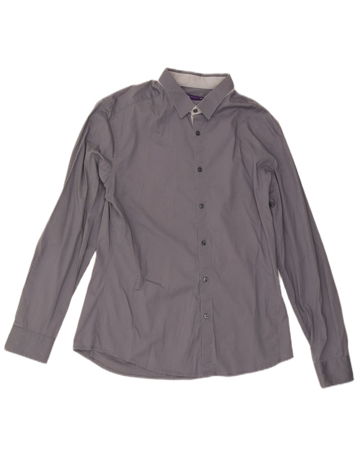 Ανδρικό πουκάμισο Jules Extra Slim Fit Size 41/42 Large Grey