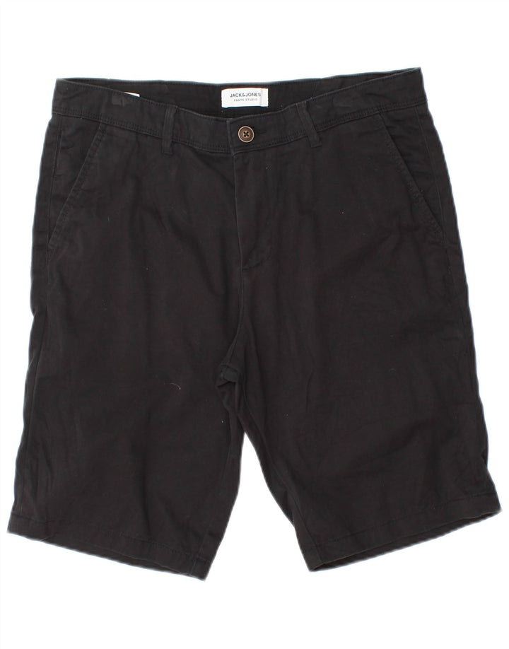 Ανδρικό σορτς Chino Jack & Jones Medium W32 Μαύρο