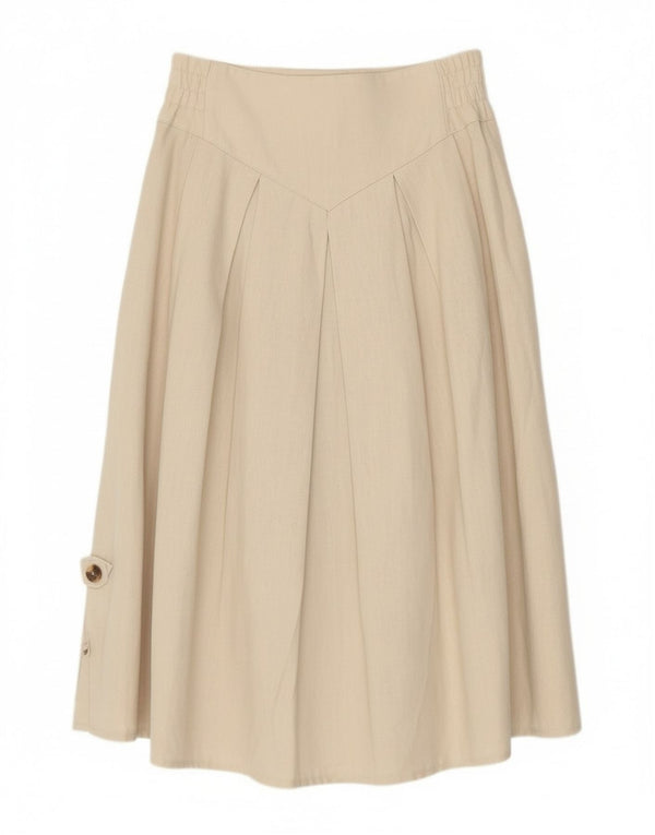 Ortler Trachten Γυναικεία Ψηλόμεση Φούστα EU 48 2XL W30 Μπεζ Λινό