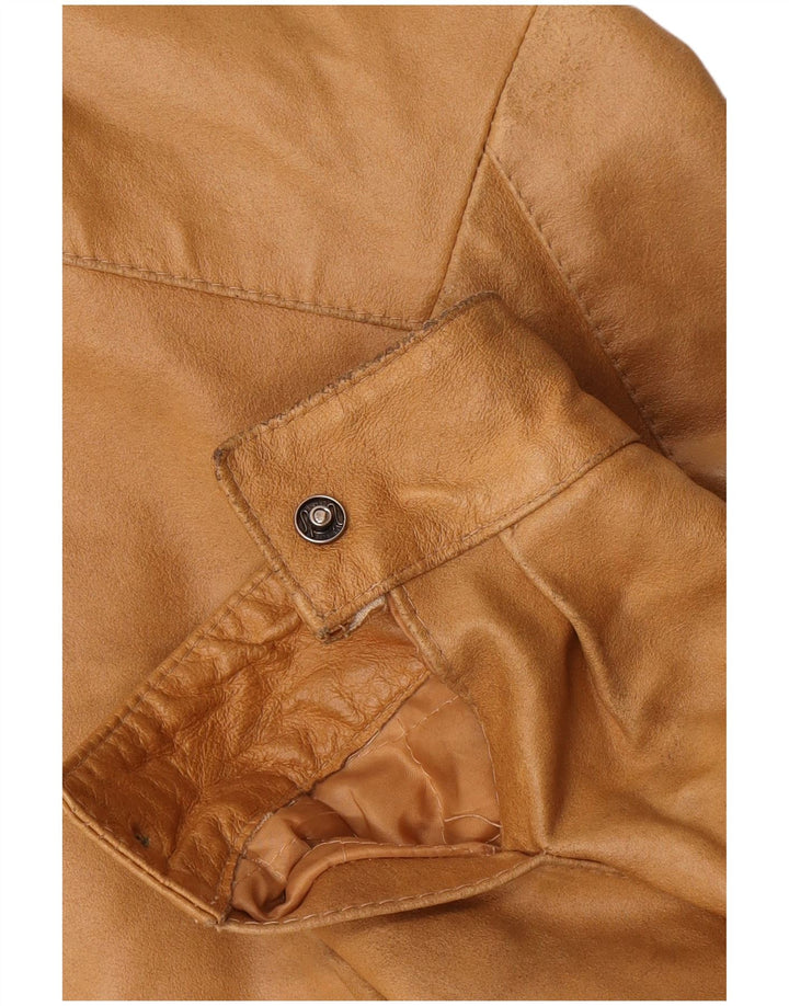Vintage Ανδρικό Δερμάτινο Μπουφάν UK 36 Small Brown