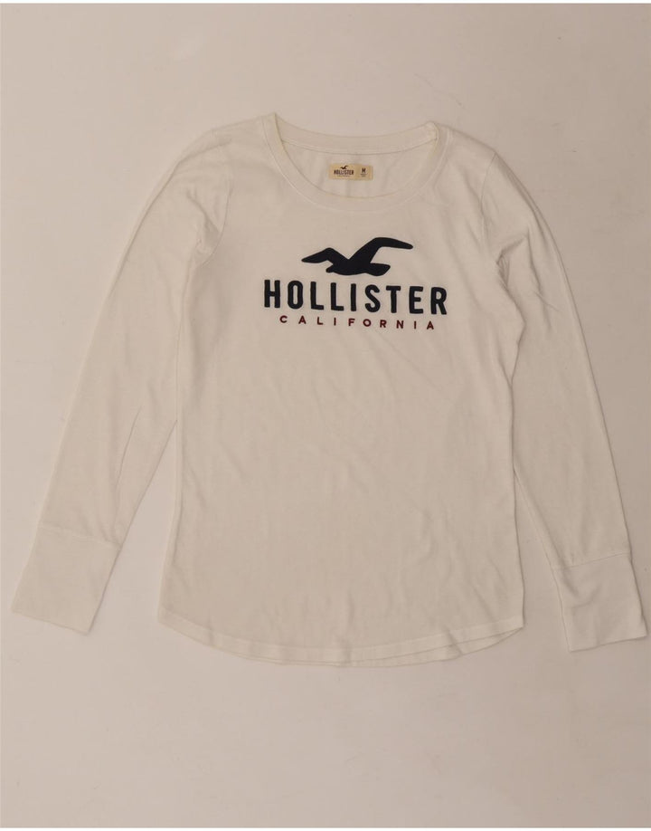 Γυναικείο μακρυμάνικο τοπ HOLLISTER 14 μεσαίο λευκό