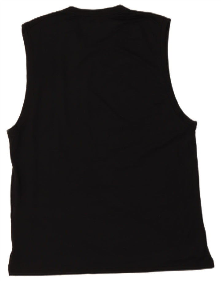 Ανδρικό γιλέκο Nike Dri Fit, μεσαίο μαύρο πολυεστέρας