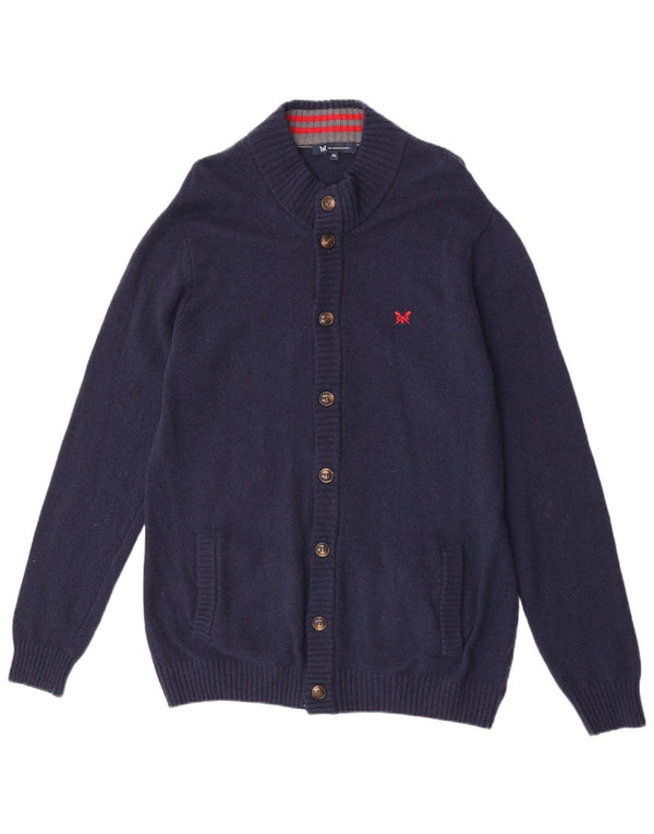 Crew Clothing Ανδρική ζακέτα πουλόβερ XL Navy Blue Lambswool