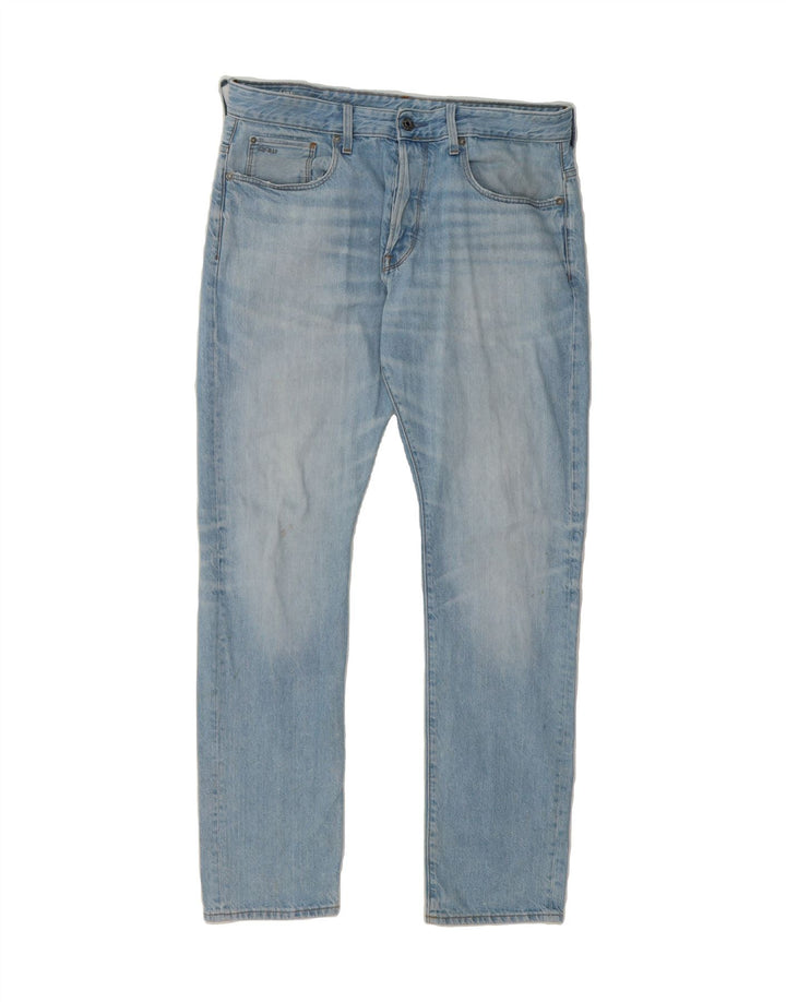 G-STAR Mens Slim Jeans W34 L32 Blue Polyester Vintage G-Star and Second-Hand G-Star from Messina Hembry 