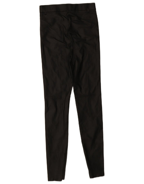 Γυναικείο Skinny Faux Leather Παντελόνι Zara Small W26 L29 Μαύρο Πολυεστέρας
