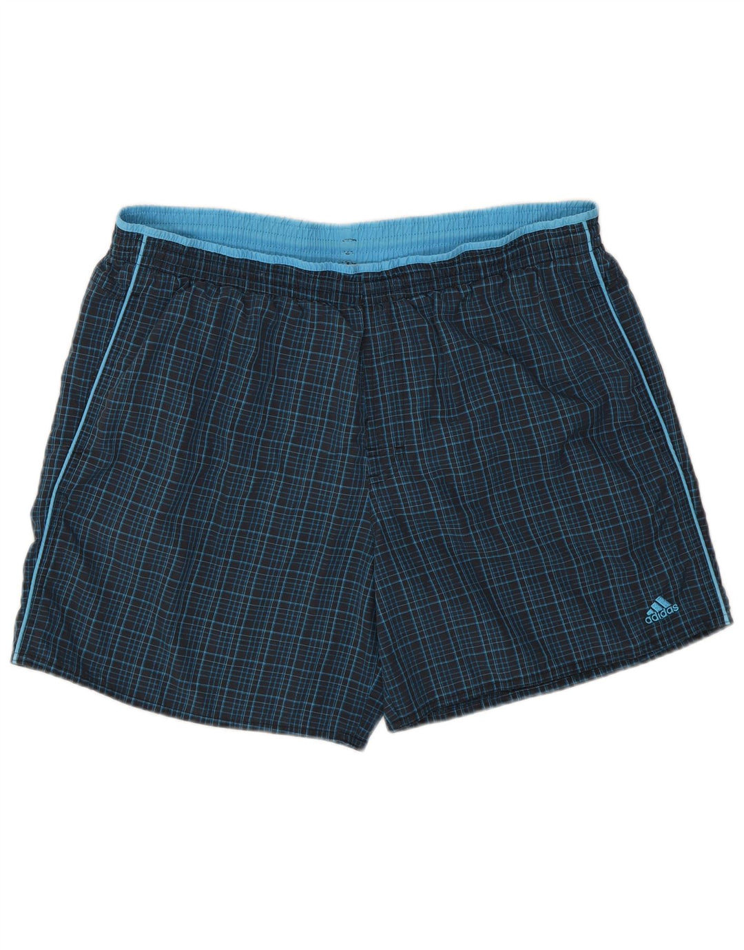 Ανδρικό σορτς κολύμβησης Adidas XL Navy Blue Check Polyamide