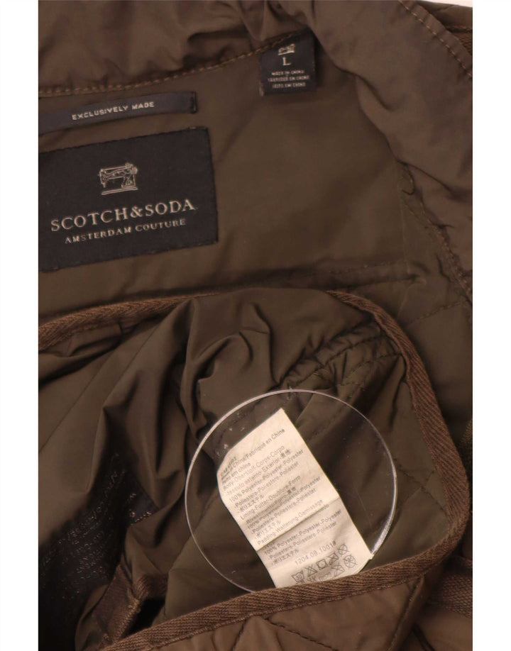 Scotch & Soda Ανδρικό καπιτονέ μπουφάν UK 40 Large Khaki Polyester