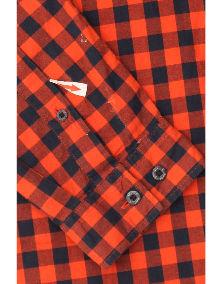 Ανδρικό πουκάμισο Jack & Jones Slim Fit XL Red Gingham Cotton
