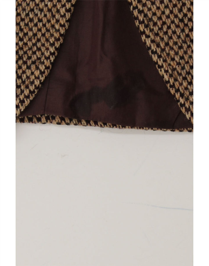 Ανδρικό σακάκι HARRIS TWEED 3 κουμπιών blazer UK 38 μεσαίο καφέ νέο μαλλί