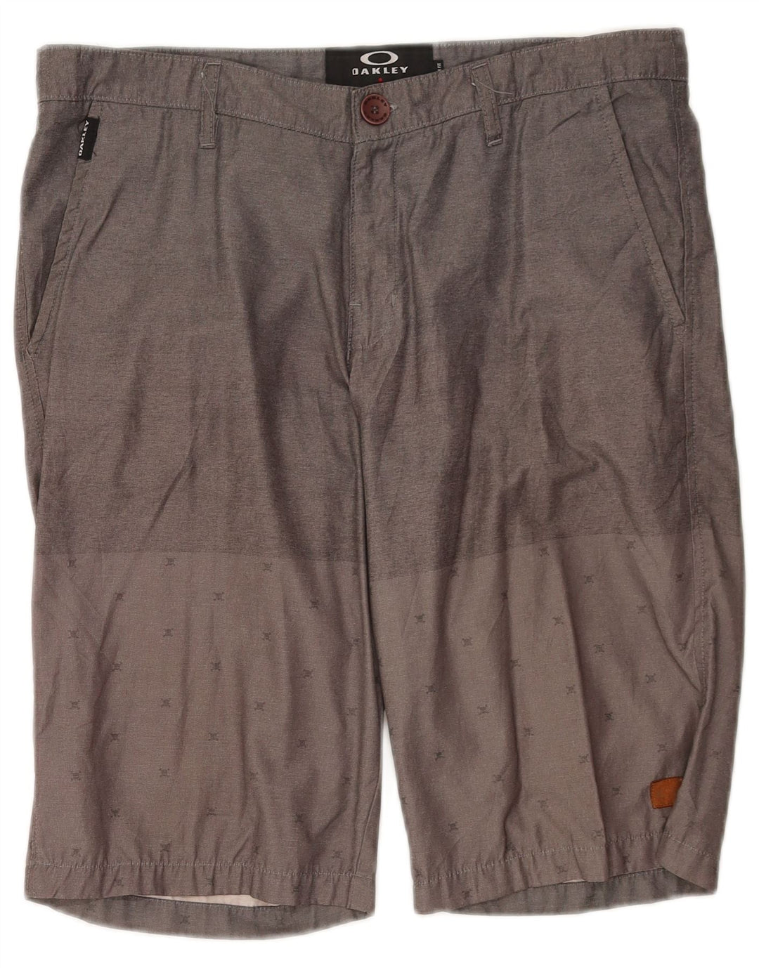 Oakley Ανδρικό σορτς Chino με κανονική εφαρμογή W34 Μεγάλο βαμβακερό γκρι στίγματα