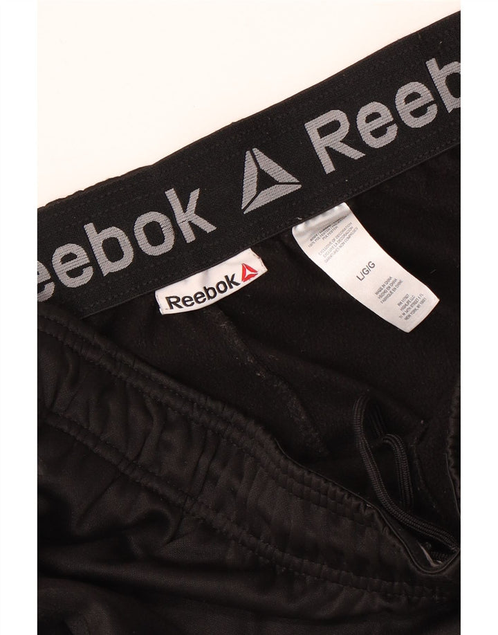 Ανδρική φόρμα REEBOK Παντελόνι Joggers Μεγάλο Μαύρο Πολυεστέρα