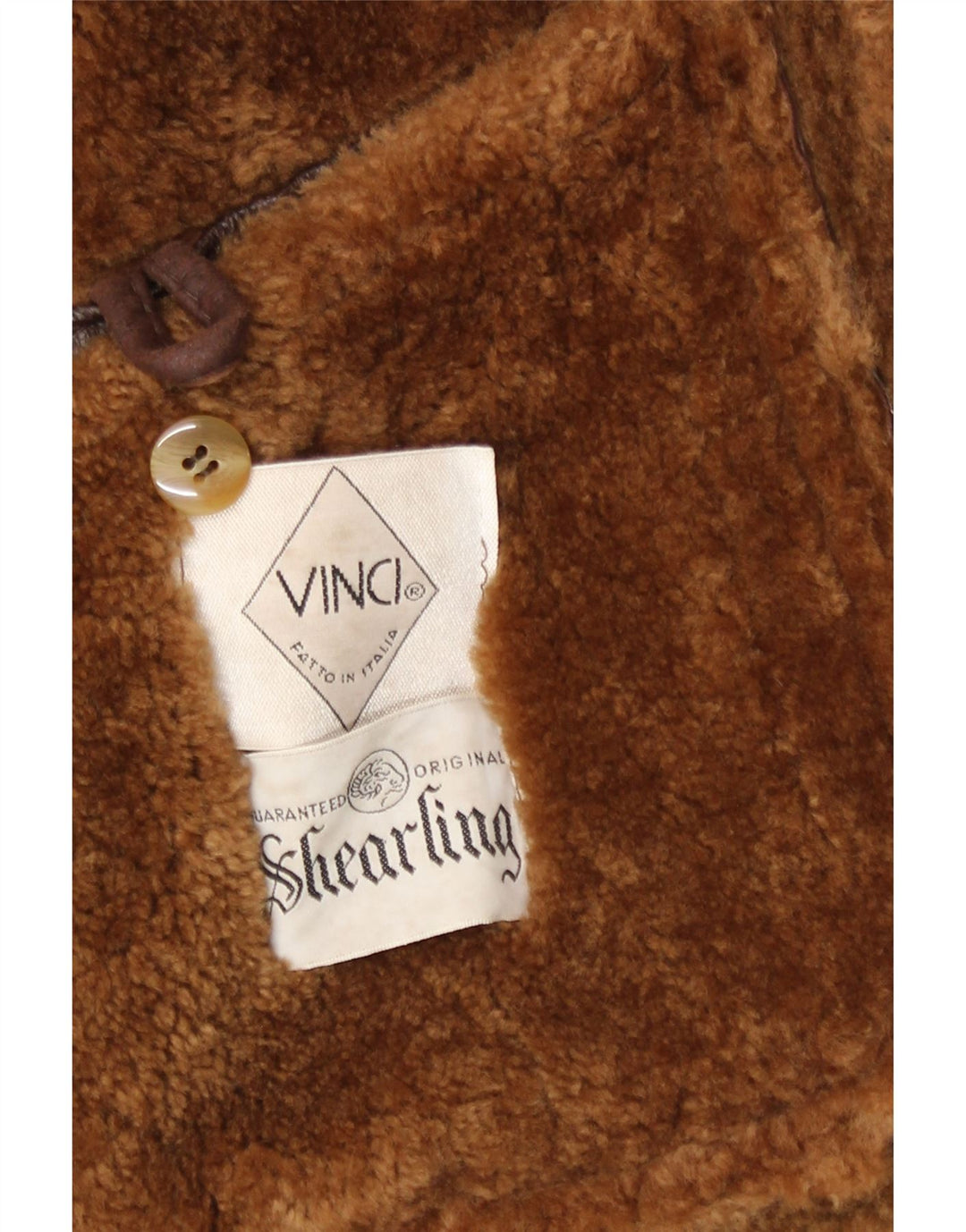 Ανδρικό Shearling Jacket Vinci UK 40 Large Brown Shearling