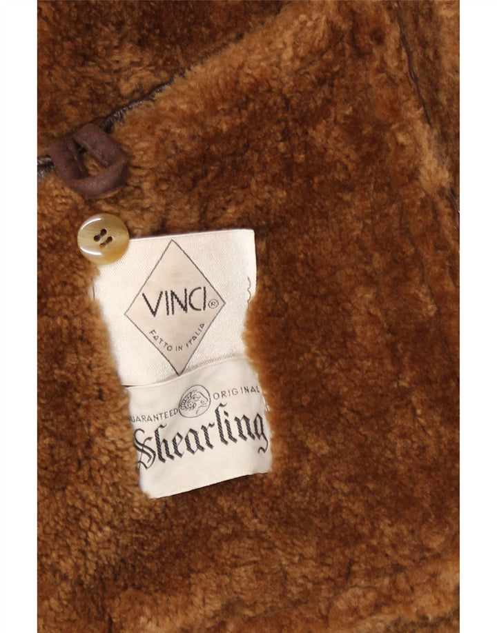 Ανδρικό Shearling Jacket Vinci UK 40 Large Brown Shearling