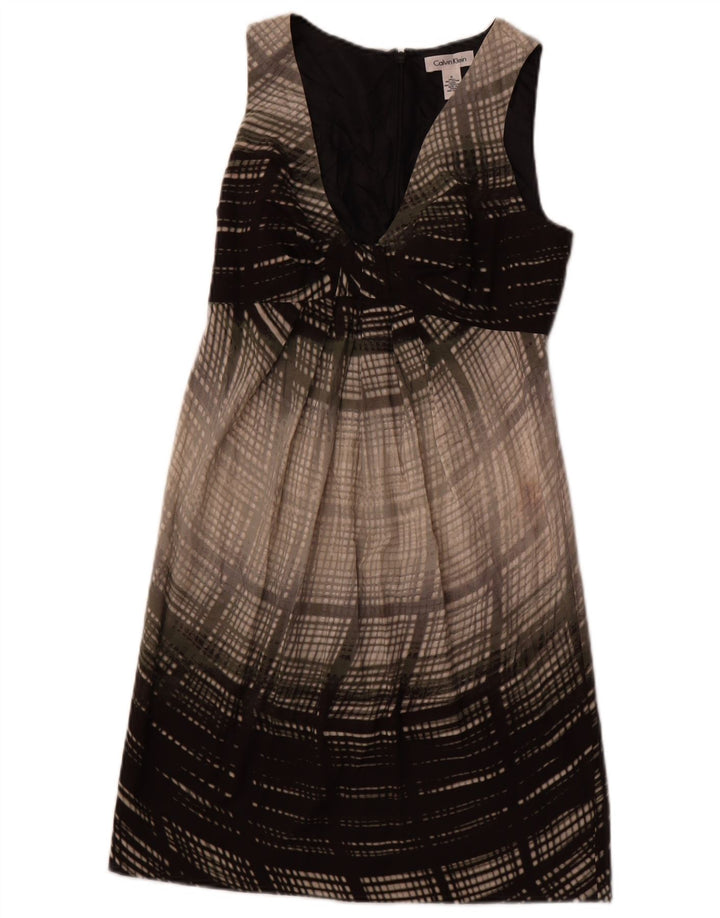 Γυναικείο αμάνικο φόρεμα CALVIN KLEIN US 6 μεσαίου γκρι χρώματος