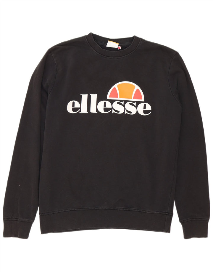 Ανδρικό γραφικό φούτερ Ellesse Heritage Jumper Μεσαίο μαύρο βαμβακερό